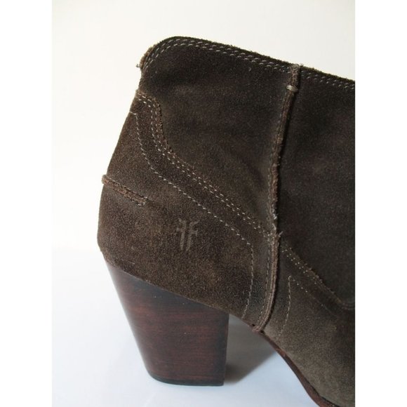 Frye Renee Seam Short Fatigue Oiled Suede Size 10 - Picture 4 of 12